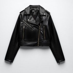 ZARA FAUX LEATHER BIKER JACKET